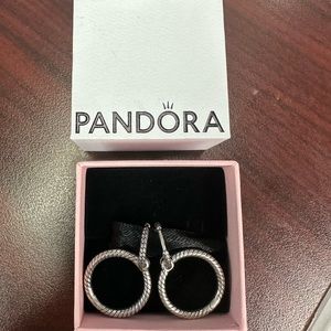 Genuine Pandora Sterling Silver Earrings! BRAND NEW NEVER WORN!